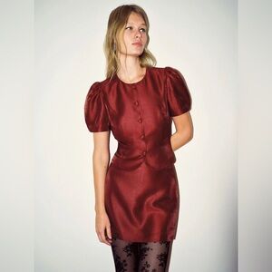 Reformation Mika Two Piece Sangria NWOT